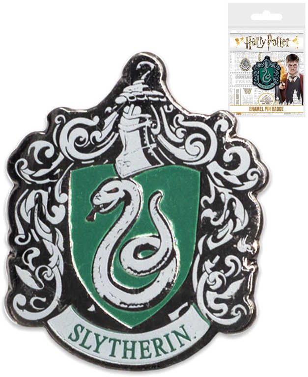 Fotografie Odznak Harry Potter Zmijozel 2,5cm kovový