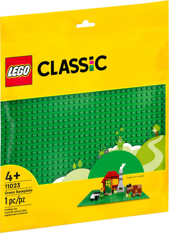 Fotografie LEGO CLASSIC Podložka zelená ke stavebnicím 25,5x25,5cm 11023