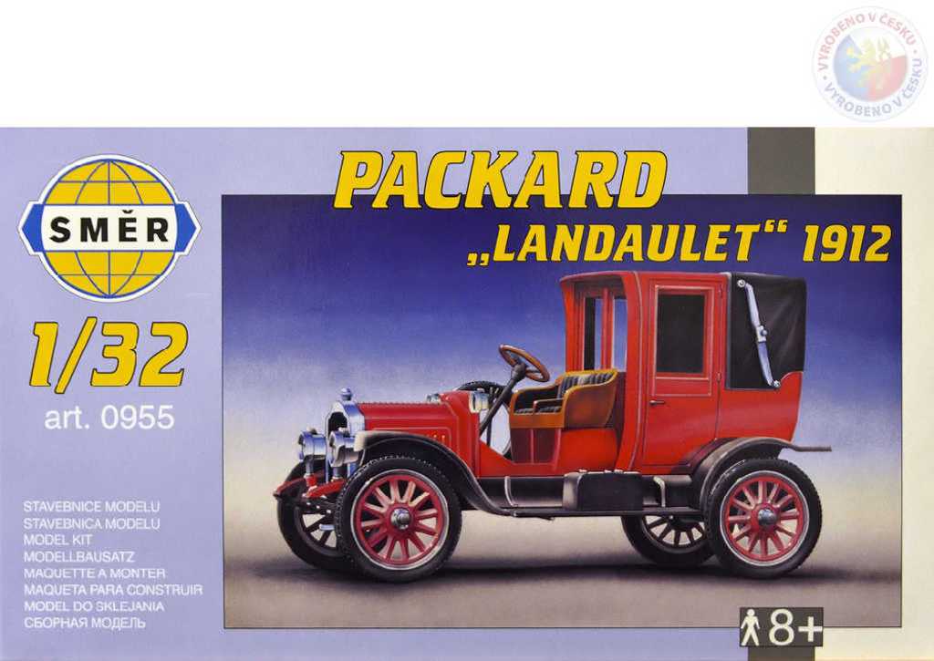 Fotografie Model Packard Landaulet 1912 12,7x5,8cm v krabici 25x14,5x4,5cm
