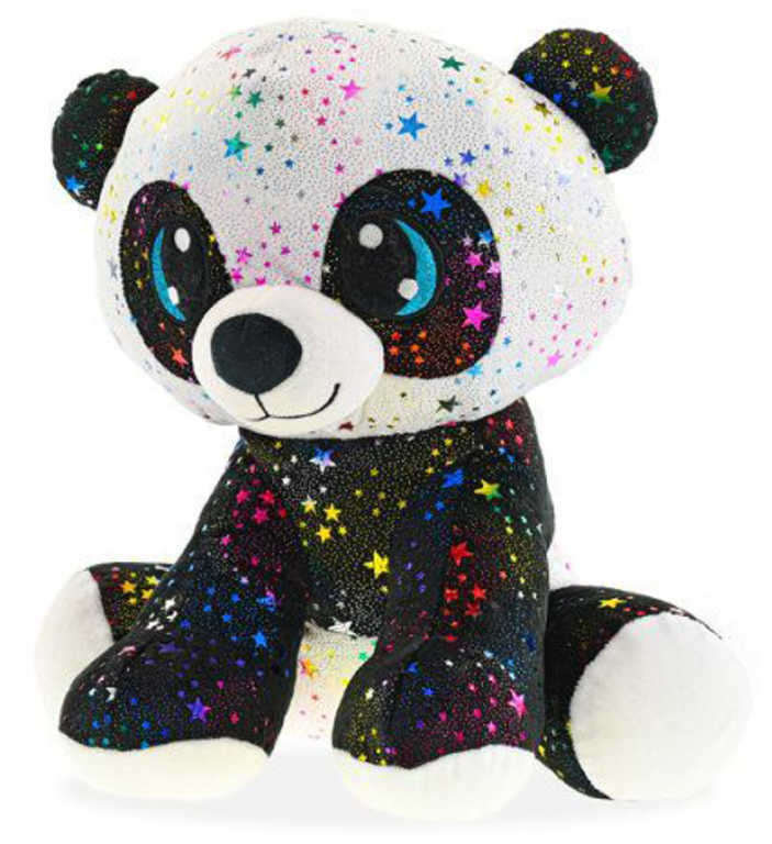 Fotografie Panda Star Sparkle plyšová 24 cm sedící 0m+ v sáčku