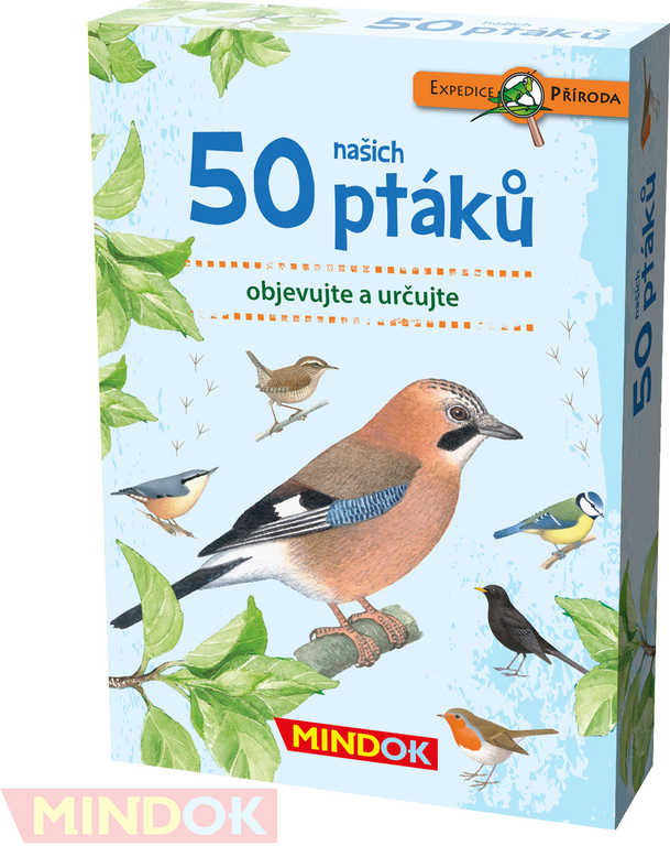 Fotografie MINDOK HRA kvízová Expedice Příroda: 50 našich ptáků naučná
