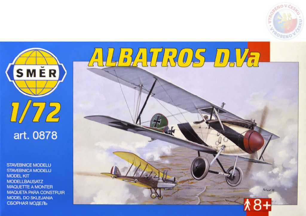 Fotografie SMĚR Model letadlo Albatros D.V 1:72 (stavebnice letadla) Směr