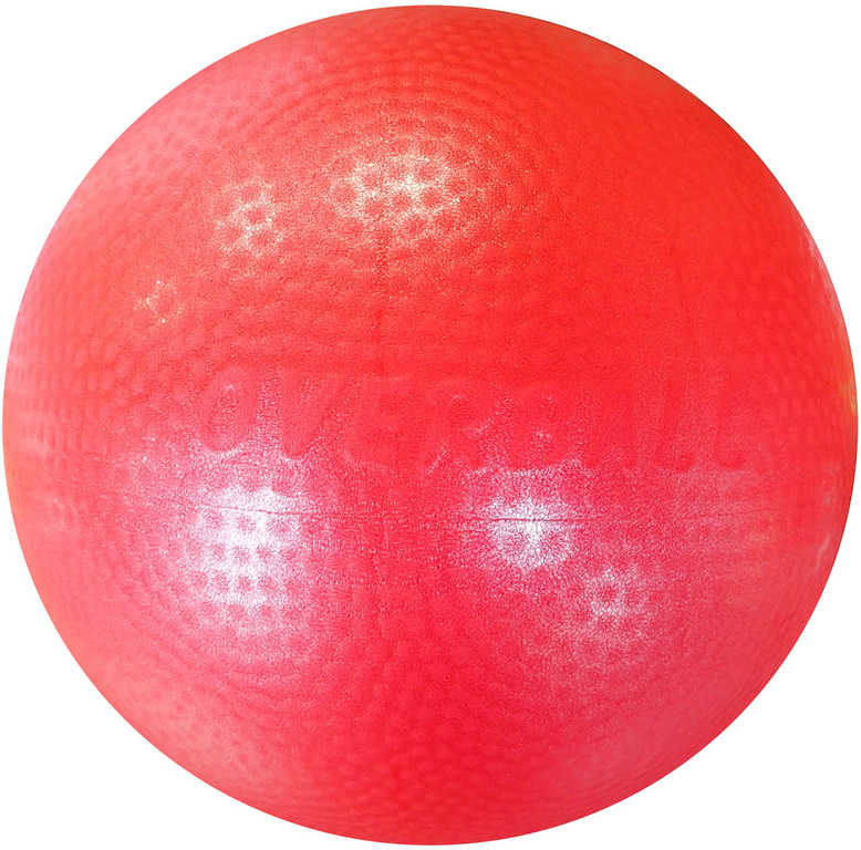 Fotografie ACRA Míč overball 230mm červený fitness gymball rehabilitační do 150kg