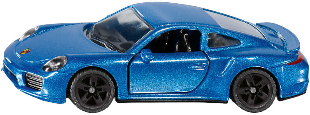Fotografie SIKU Auto Porsche Turbo S modrý 8cm model kovový 1506 SIKU