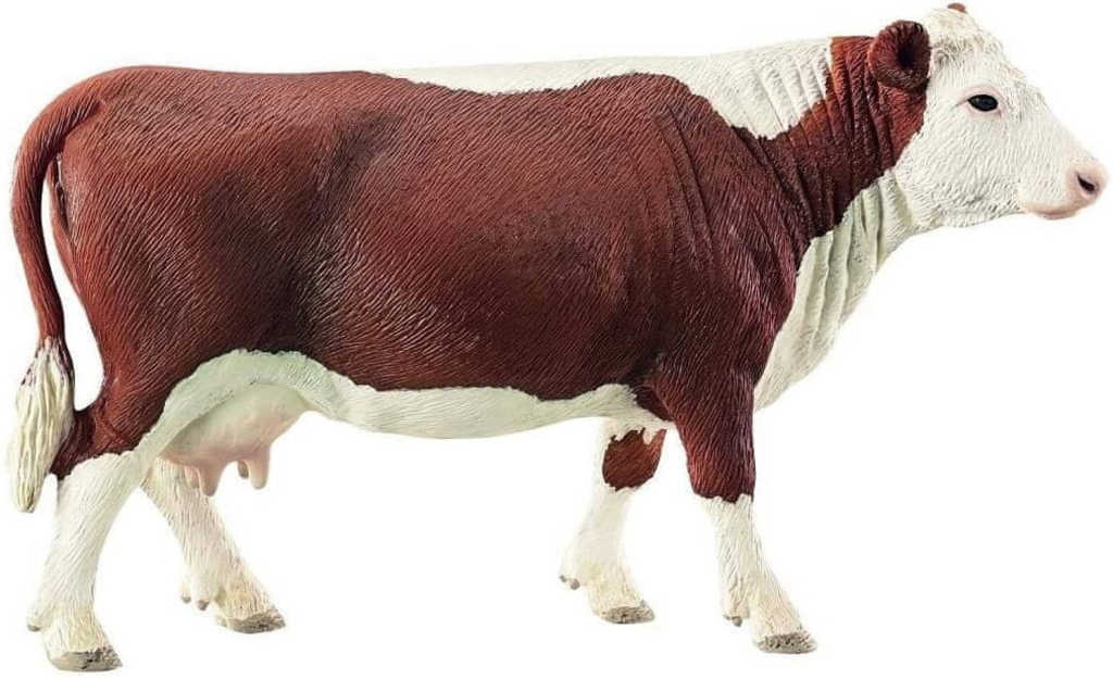 Fotografie SCHLEICH Herefordská kráva 14cm figurka ručně malovaná