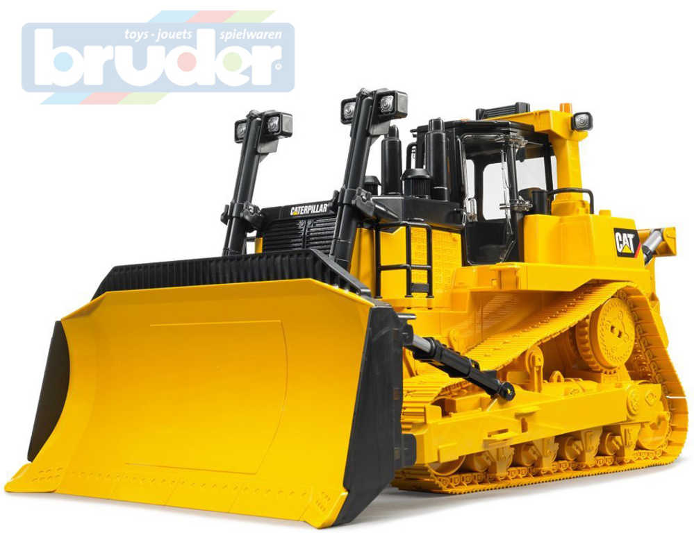 Fotografie BRUDER 02452 Buldozer stavební stroj Caterpillar žlutý model 1:16