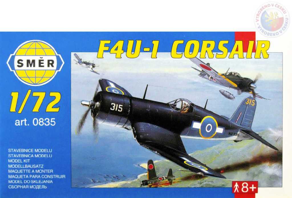 Fotografie Model F4U-1 Corsair 14,1x17,3cm v krabici 25x14,5x4,5cm
