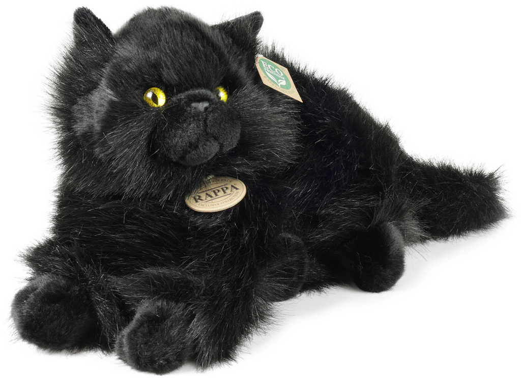 Fotografie PLYŠ Kočka černá 30cm Eco-Friendly *PLYŠOVÉ HRAČKY*