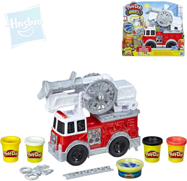 Fotografie HASBRO PLAY-DOH Wheels hasičský vůz kreativní set s modelínou a doplňkky