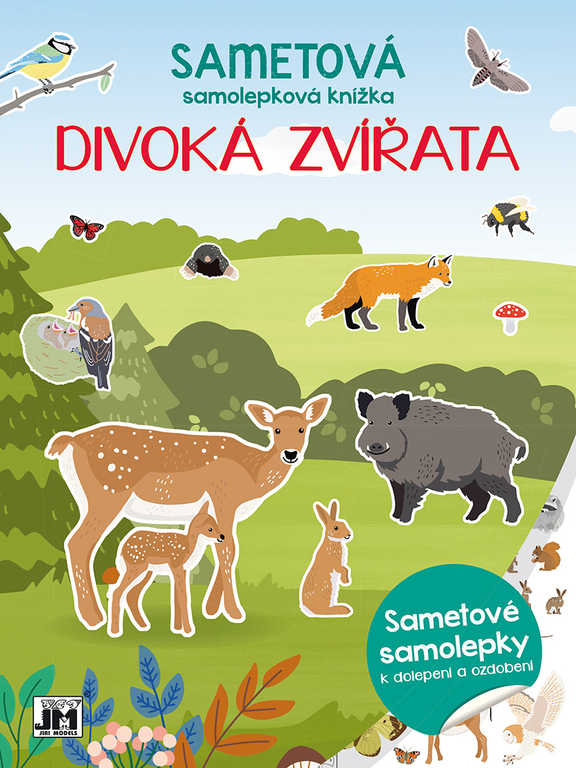 Fotografie Sametová samolepková knížka - Divoká zvířata - Jiří Models