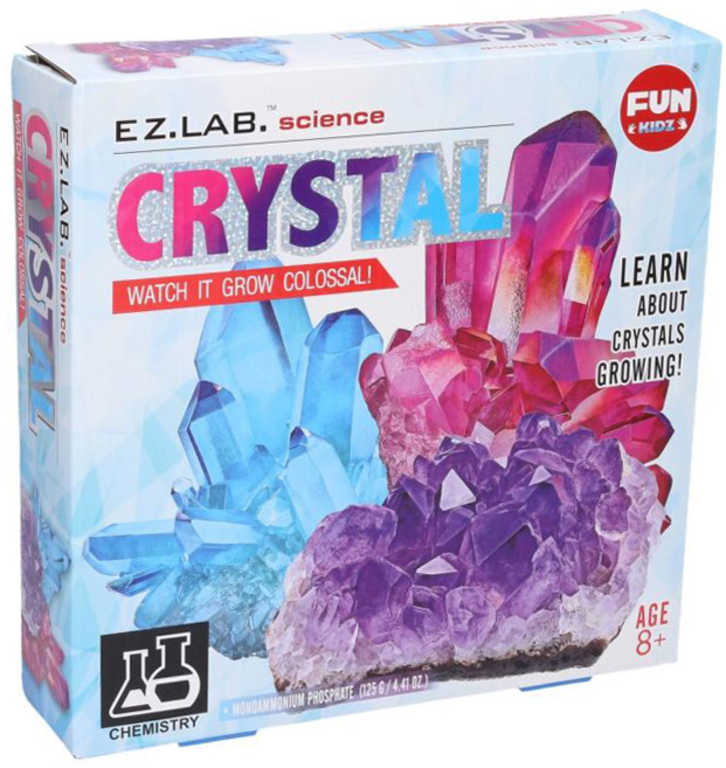Rostoucí krystaly dětský vědecký experimentální set v krabici