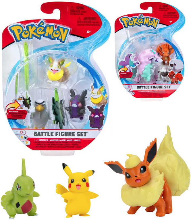 Pokémon Battle figurka set 3ks na kartě různé druhy plast