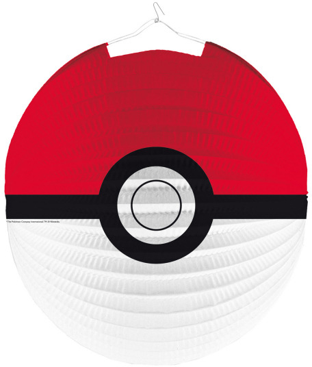 Lampion kulatý Pokémon Pokeball 25cm na svíčku karton