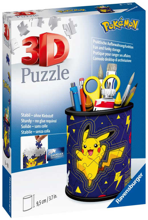 Fotografie RAVENSBURGER Puzzle 3D Stojan na tužky Pokémon 54 dílků skládačka