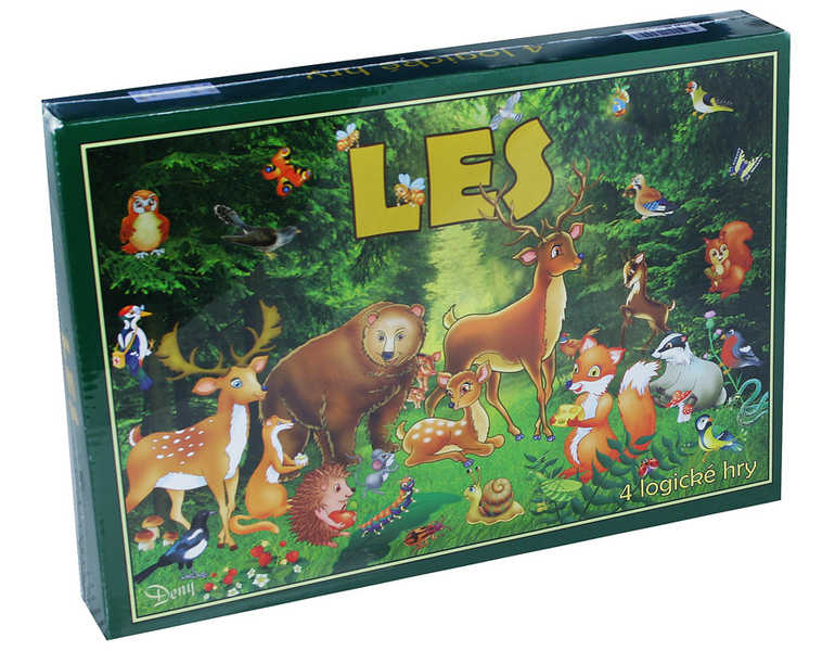 Fotografie Les 4 logické hry společenská hra v krabici 29x20x4cm