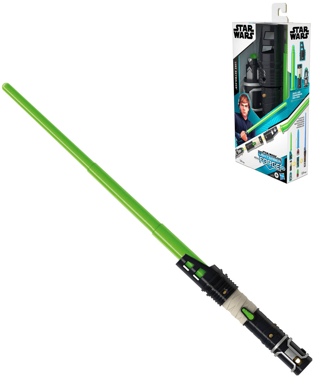 Fotografie HASBRO STAR WARS Meč Luke Skywalker Lightsaber Forge zelený plast