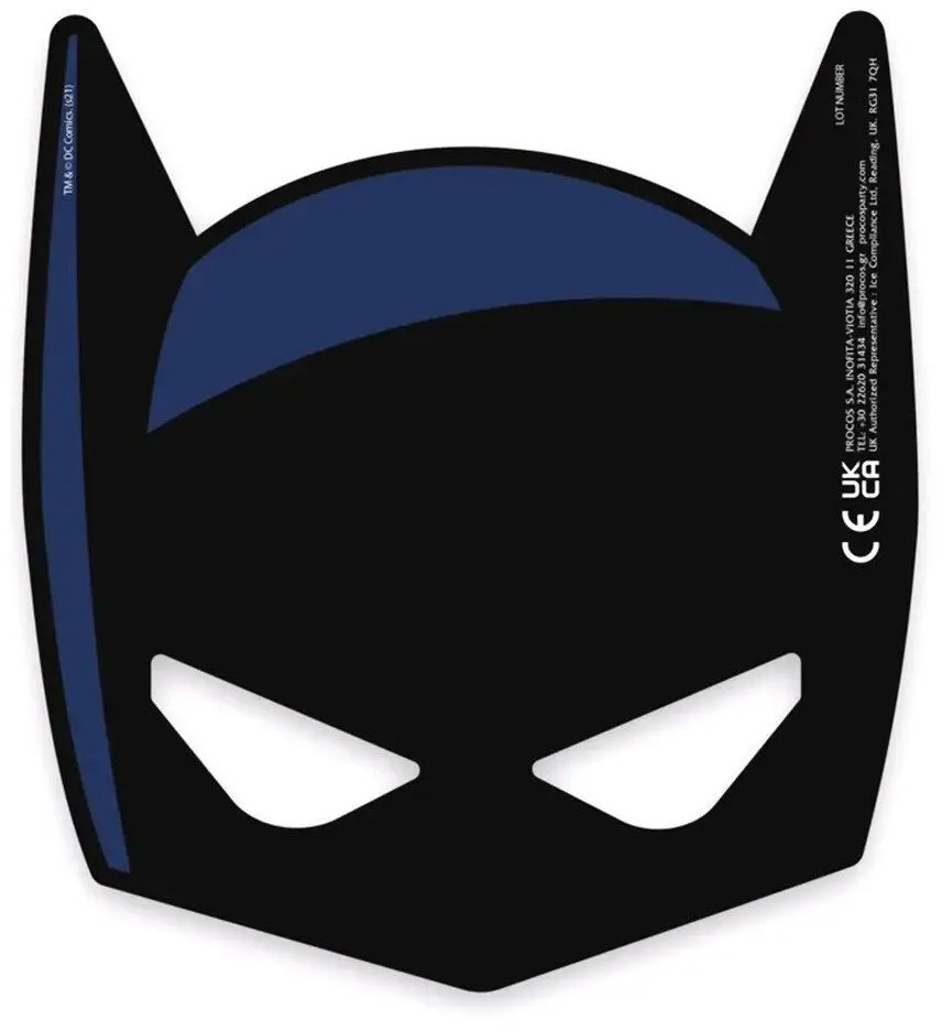 Fotografie Papírová maska 6ks Batman - Procos