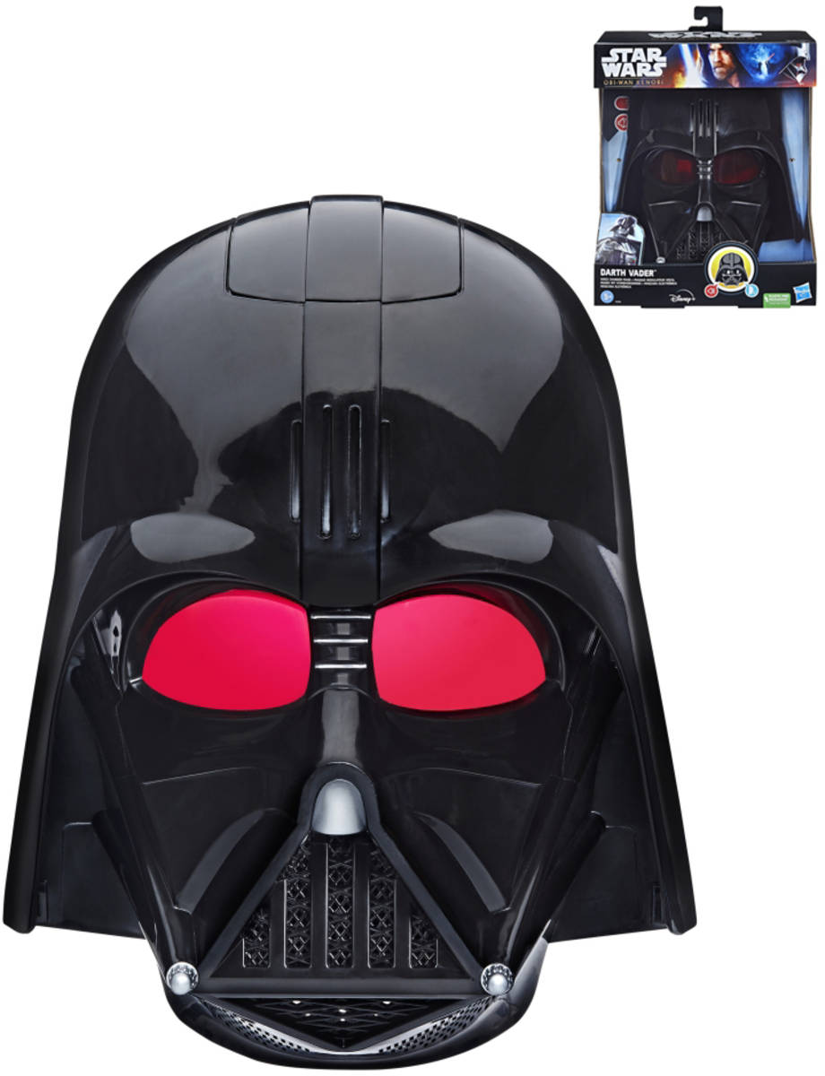 HASBRO Maska na obličej Star Wars Darth Vader se změnou hlasu na baterie Zvuk