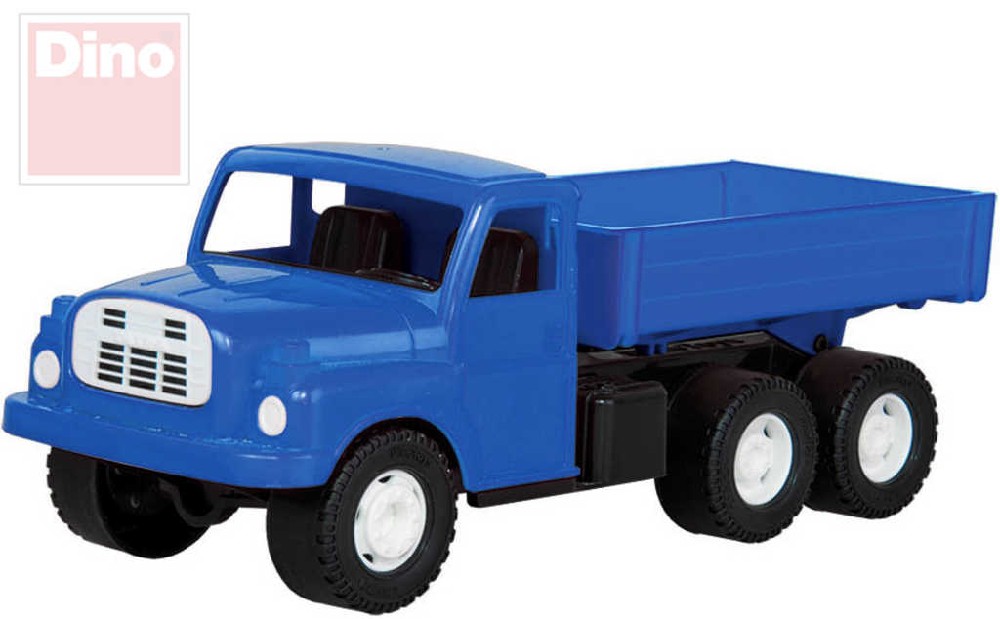 Fotografie Auto nákladní Tatra 148 valník plast 30cm modrá v krabici 35x18x13cm Dino