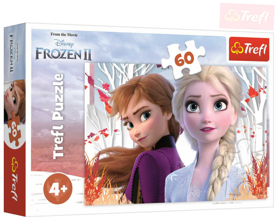 Fotografie Puzzle Ledové království II/Frozen II 60 dílků 33x22cm v krabici 21x14x4cm