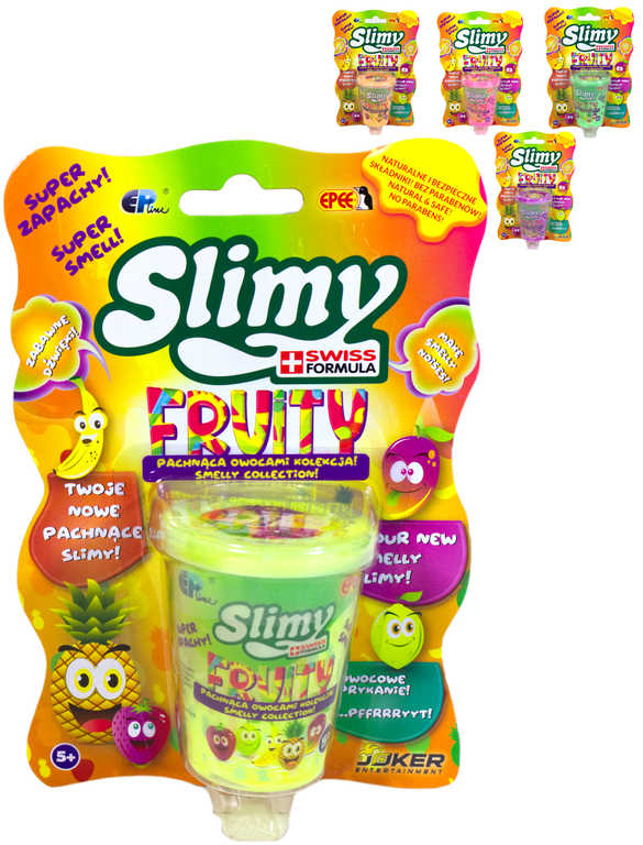 Fotografie EP Line Slimy sliz zábavný v kelímku s vůní ovoce 5 druhů