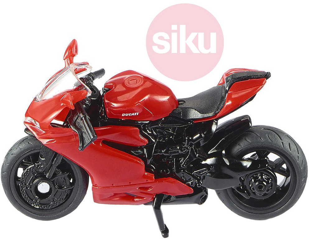 Fotografie SIKU Motorka červená Ducati Panigale 1299 model kov 1385 SIKU