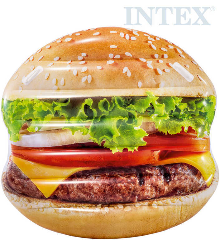 Fotografie Nafukovací lehátko Hamburger 145 x 142 cm Intex