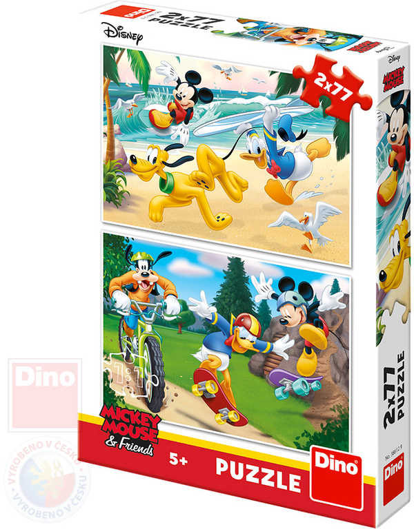 Fotografie DINO - Walt Disney Mickey sportuje 2x77 dílků Dino A27:109904