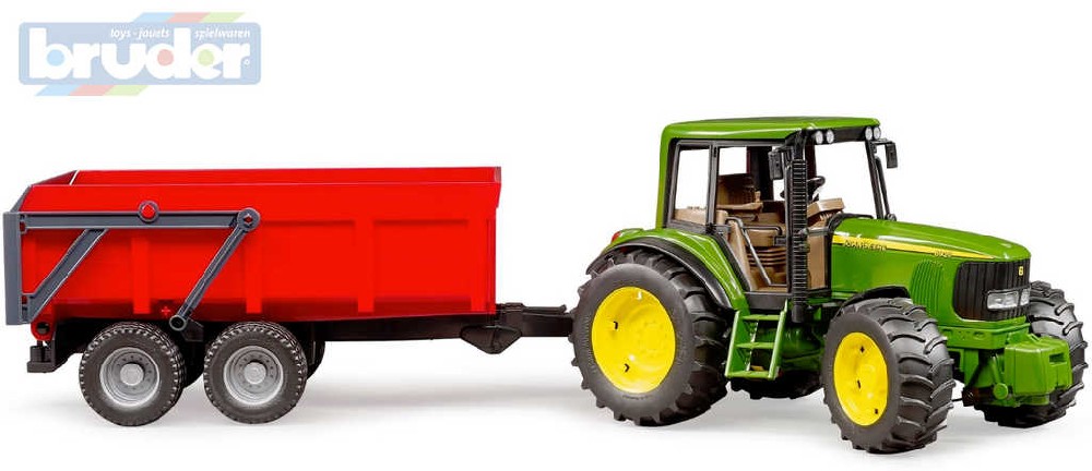 Fotografie BRUDER 02057 (2057) Set traktor John Deere 6920 + sklápěcí valník červený Bruder