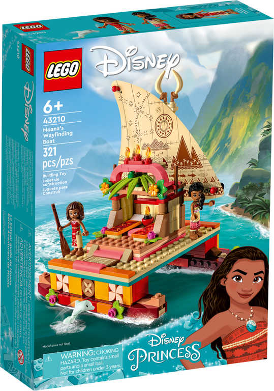 LEGO DISNEY PRINCESS Vaiana a její objevitelská loď 43210 STAVEBNICE