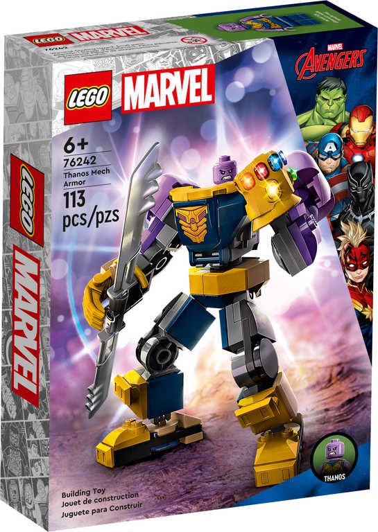 Fotografie LEGO MARVEL Avengers: Thanos v robotickém brnění 76242 STAVEBNICE