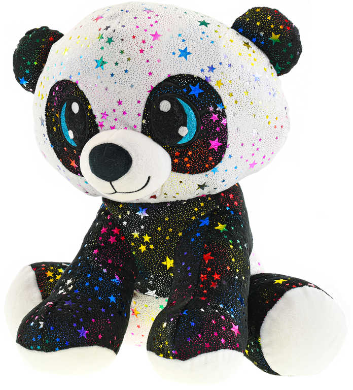 Fotografie Panda Star Sparkle plyšová 24cm sedící 0m+ v sáčku