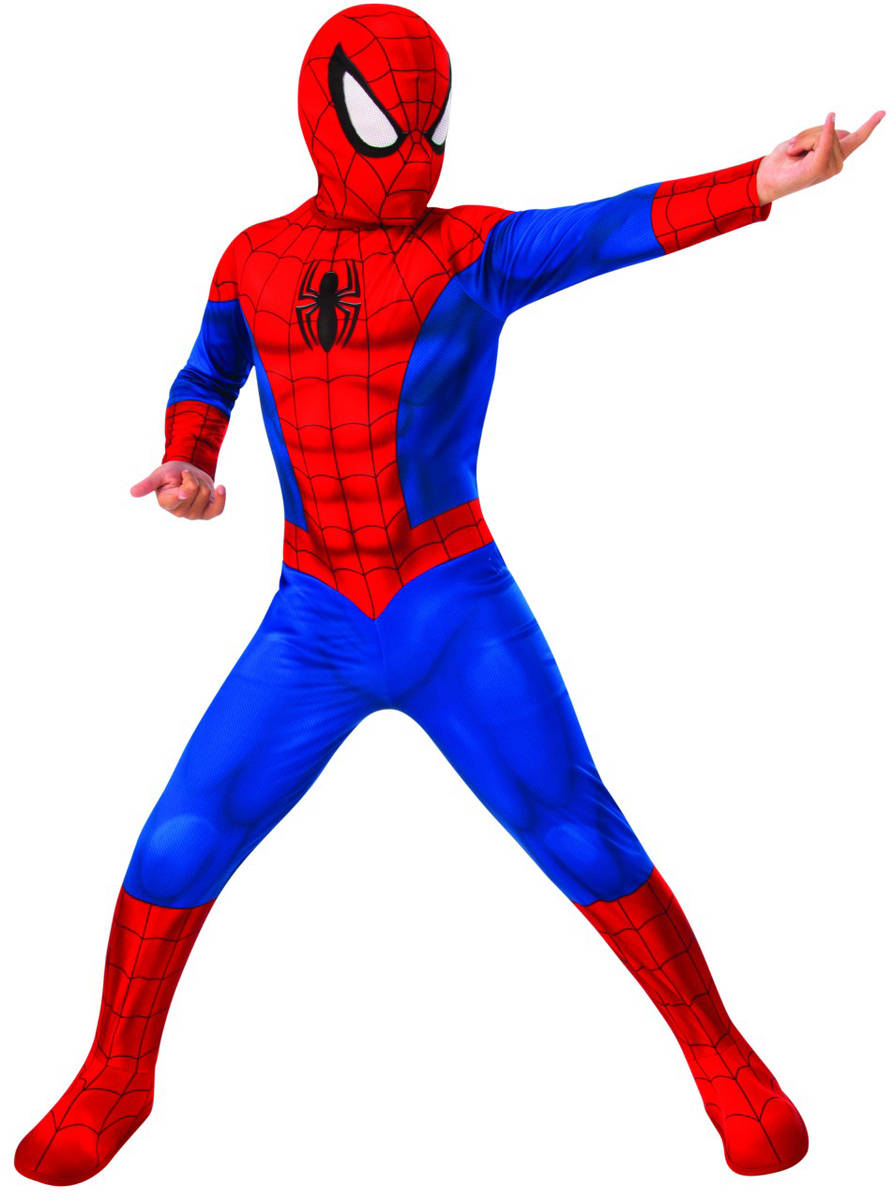 KARNEVAL Šaty Spiderman classic vel. L (130-140cm) 8-10 let *KOSTÝM*