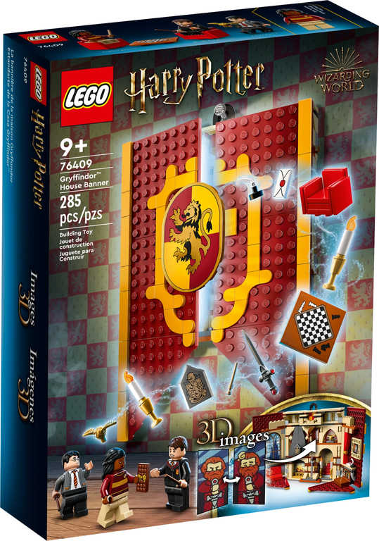 LEGO HARRY POTTER Zástava Nebelvíru 76409 STAVEBNICE
