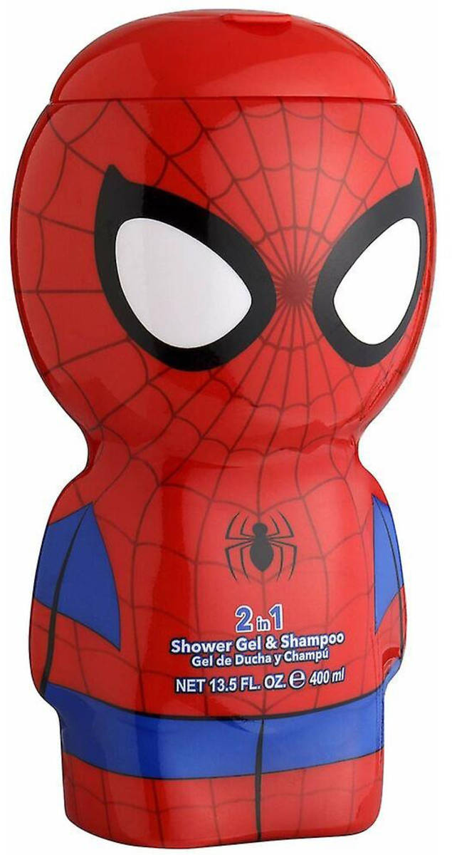 Fotografie EP Line Sprchový gel a šampón dětský 2v1 Spiderman 2D 400ml dětská kosmetika