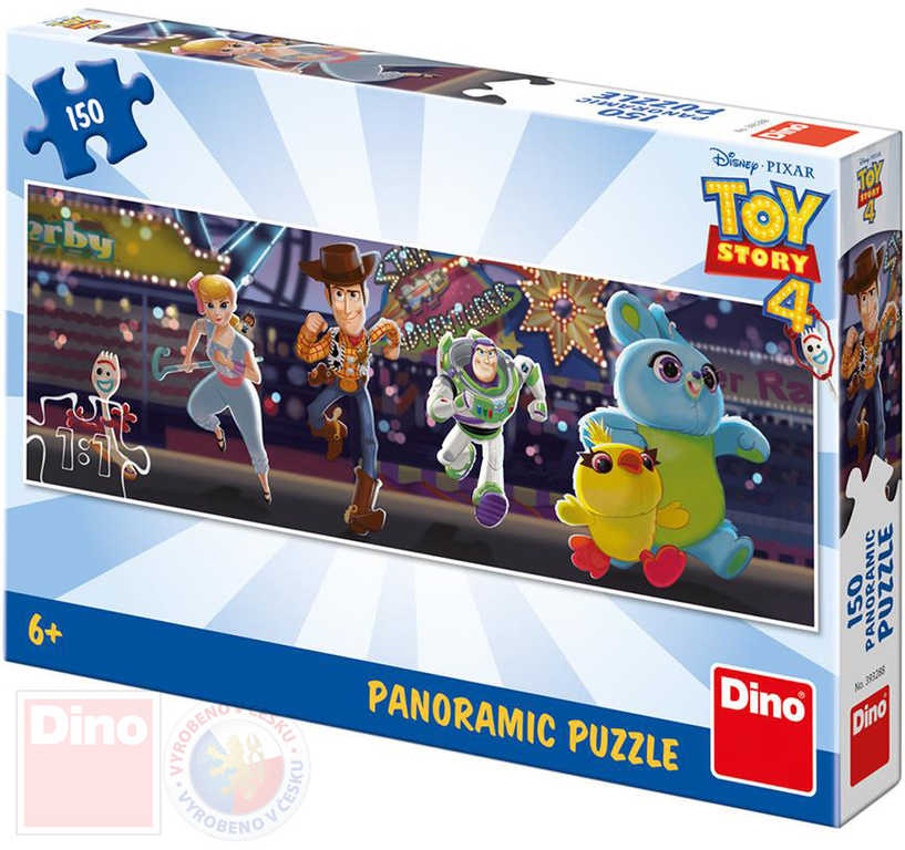 Fotografie DINO Puzzle panoramatické 66x23cm Toy Story 4 150 dílků v krabici