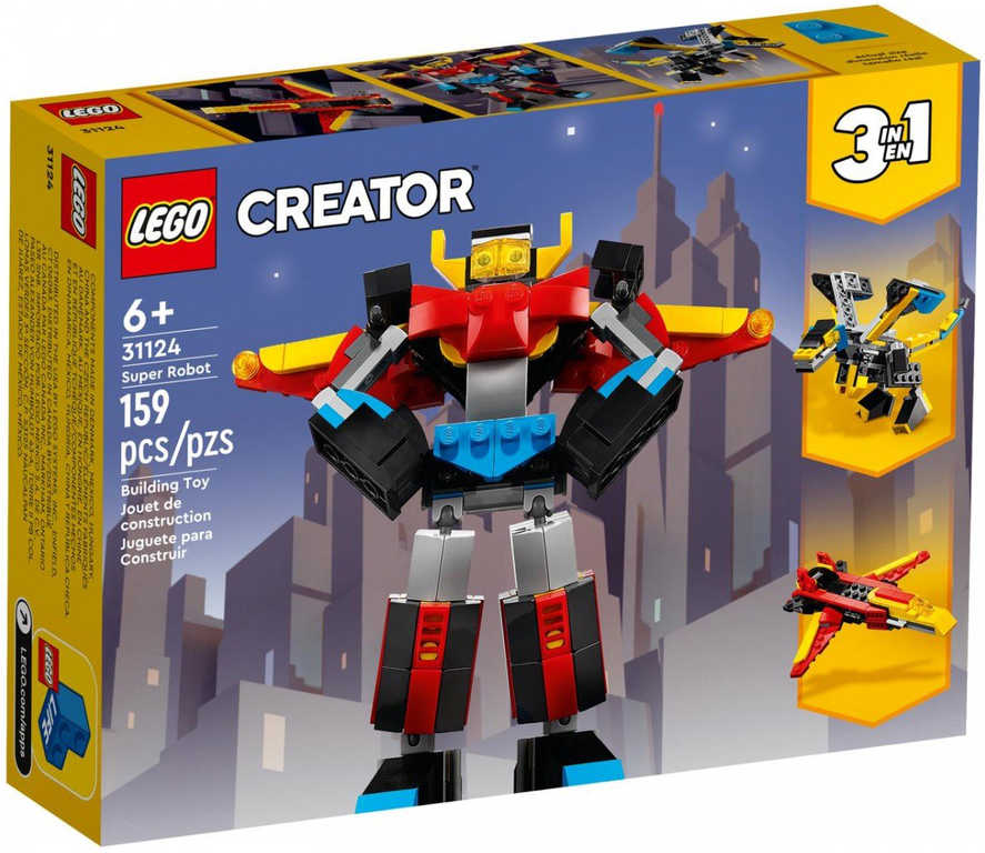 Fotografie LEGO CREATOR Super robot 3v1 31124 STAVEBNICE LEGO