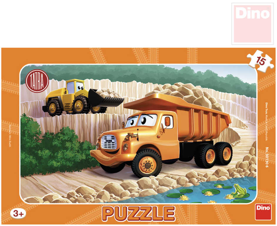 Fotografie DINO Puzzle Tatra 15 dílků 25x15cm skládačka v rámečku Dino