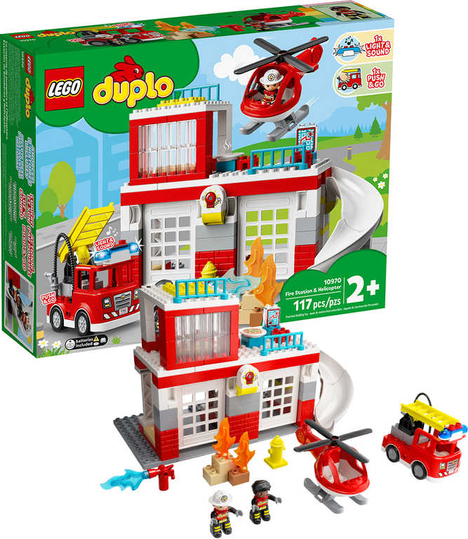 Fotografie LEGO DUPLO 10970 Hasičská stanice a vrtulník Lego Duplo