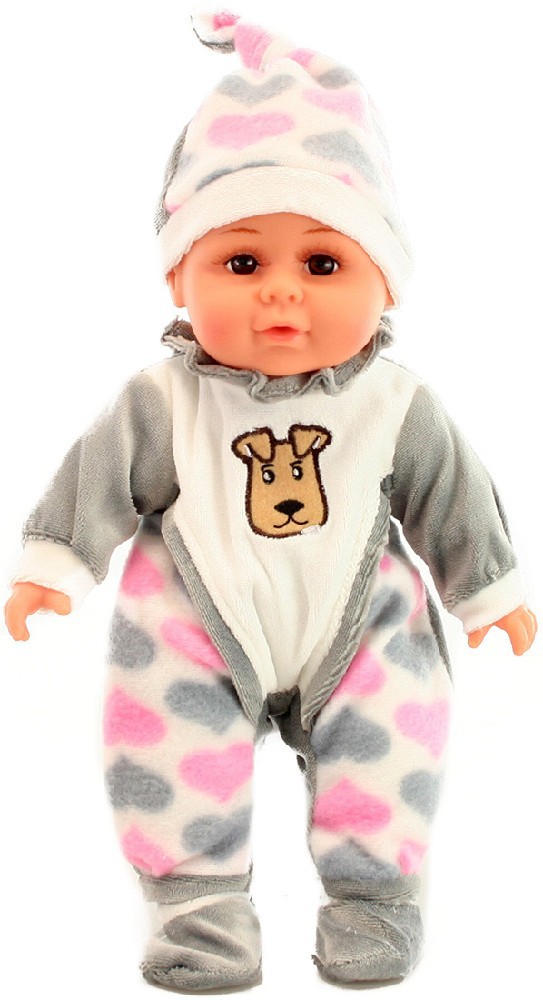 Fotografie Panenka 30cm miminko holčička v pyžámku měkké tělíčko v sáčku Zvuk