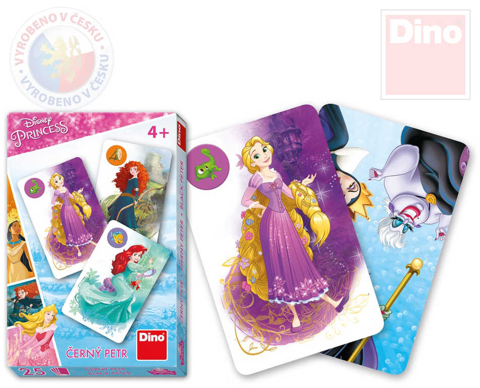 DINO Hra karty Černý Petr Disney Princezny v krabičce *SPOLEČENSKÉ HRY*