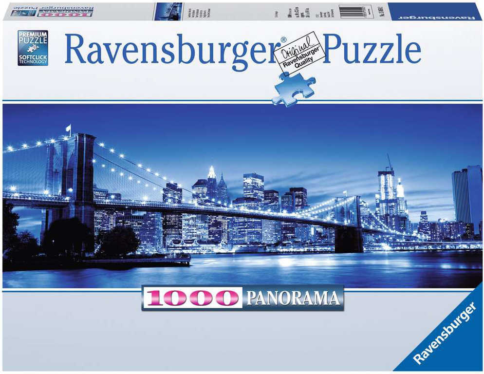 RAVENSBURGER Puzzle panoramatické 1000 dílků New York 98x38cm foto skládačka