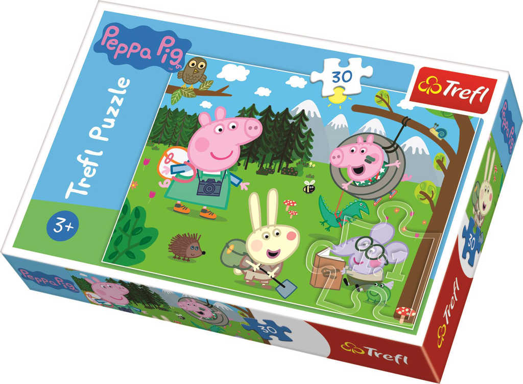 Fotografie Puzzle Prasátko Peppa/Peppa Pig Výlet do lesa
