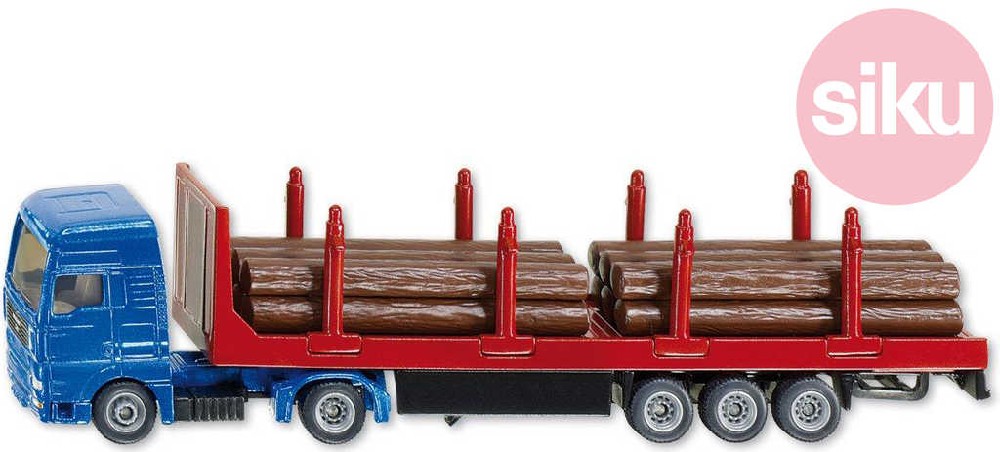 SIKU Model auto nákladní kamion se dřevem 1:87 kov