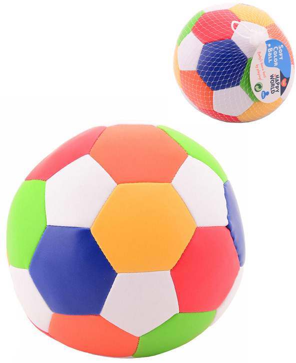 Fotografie Baby soft míč měkký barevný 14cm balón (kopačák) pro miminko